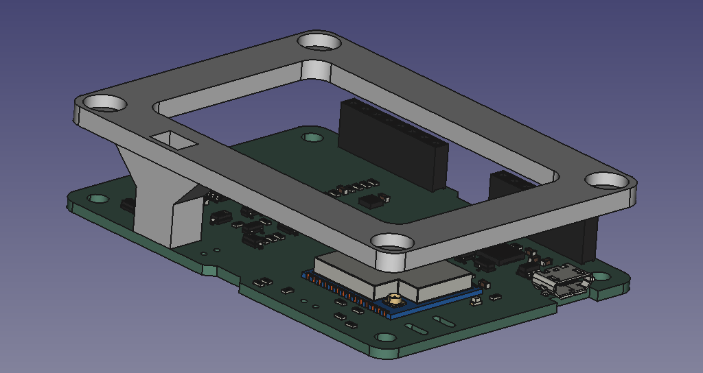 Structure with the baffle.