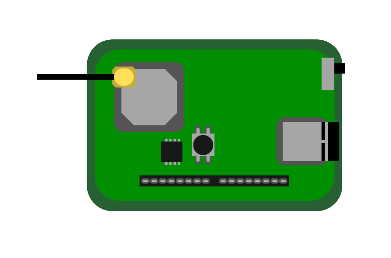 Logo, der viser en forenklet tegning af CanSat NeXT