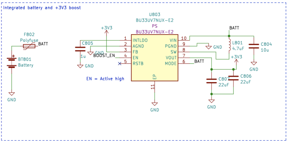 Schema del circuito boost BU33UV7NUX